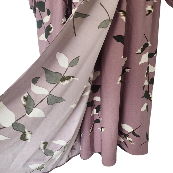 A New Day Womens Floral Long Sleeve Wrap Midi Dress in Size Small. - Picture 11 of 12